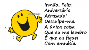 Feliz Aniversário engraçado para irmão - Celular e Whatsapp kmgvfnhj