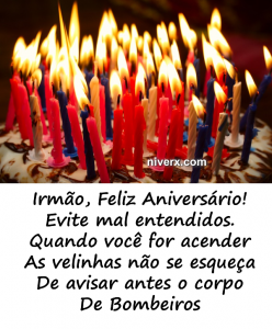 Feliz Aniversário engraçado para irmão - Celular e Whatsapp kmgbfnhj