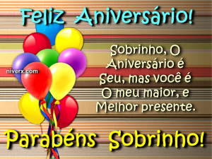 Feliz Aniversário para Sobrinho - Celular e Whatsapp gkugnb6