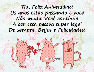 Feliz Aniversário para tia - Celular e Whatsapp hfghnjyr