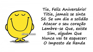 Feliz Aniversário para tia - Celular e Whatsapp hfgyr