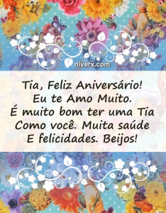 Feliz Aniversário para tia - Celular e Whatsapp hhyyr