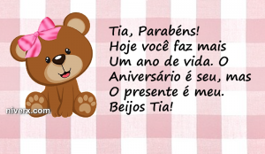 Feliz Aniversário para tia - Celular e Whatsapp uhy7