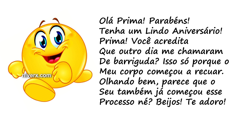 Feliz Aniversário para prima - Celular e Whatsapp h (8)