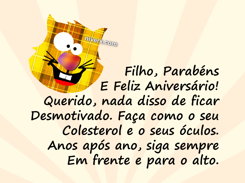 Aniversário Engraçado para Filho - Facebook E2