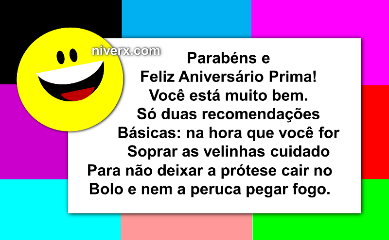 Aniversário Engraçado para Prima - Celular e Whatsapp ij (2)