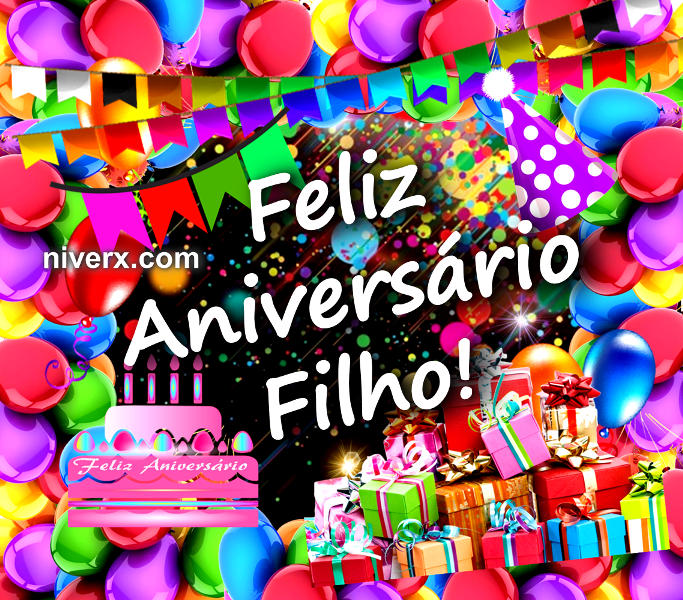 Aniversário para Filho - Celular e Whatsapp c1