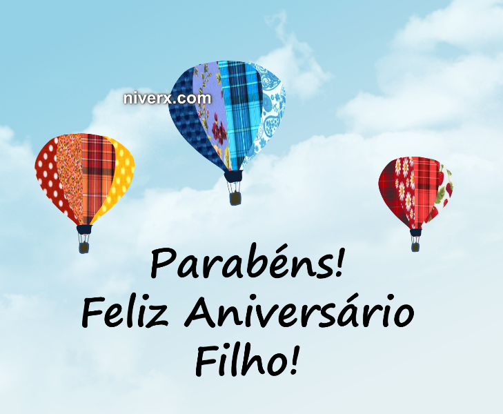 Aniversário para Filho - Celular e Whatsapp grij