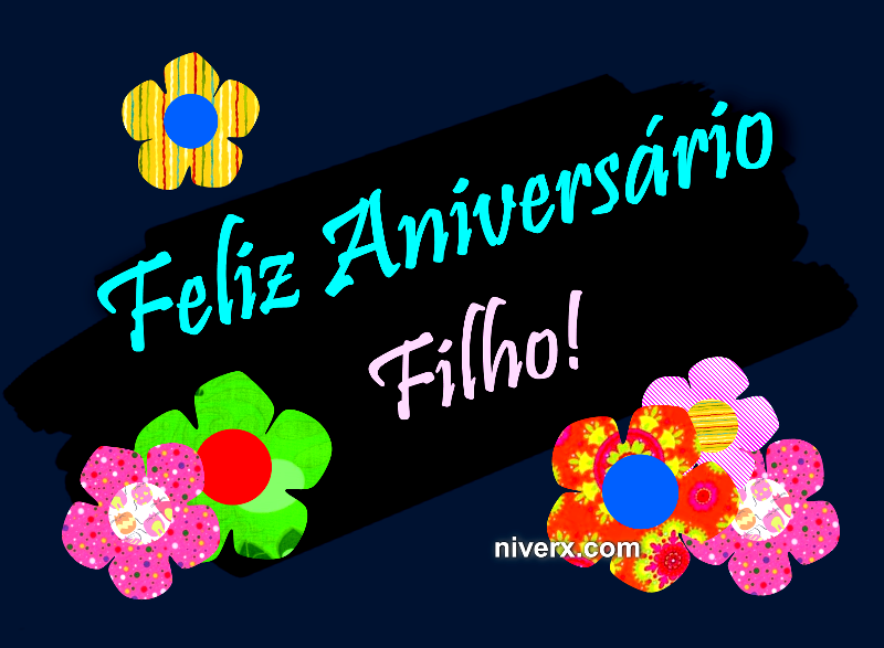 Aniversário para Filho - Celular e Whatsapp grtf