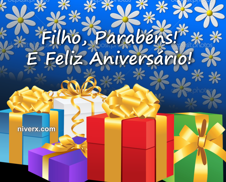 Aniversário para Filho - Facebook e Whatsapp C12