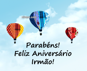 Aniversário para Irmão - Celular e Whatsapp hfgt