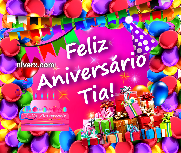 Aniversário para Tia - Facebook C1