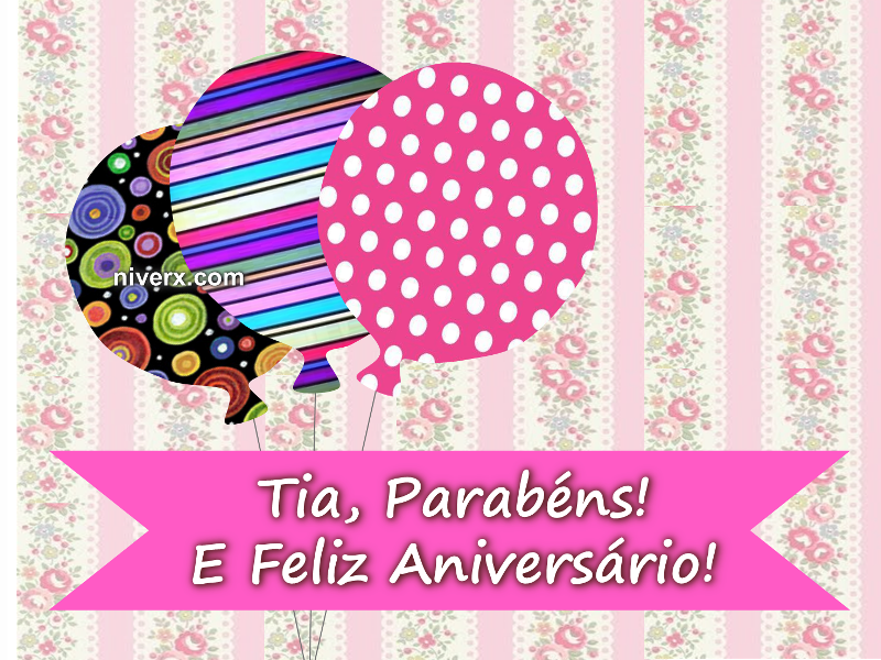 Aniversário para Tia - Facebook e Whatsapp C10