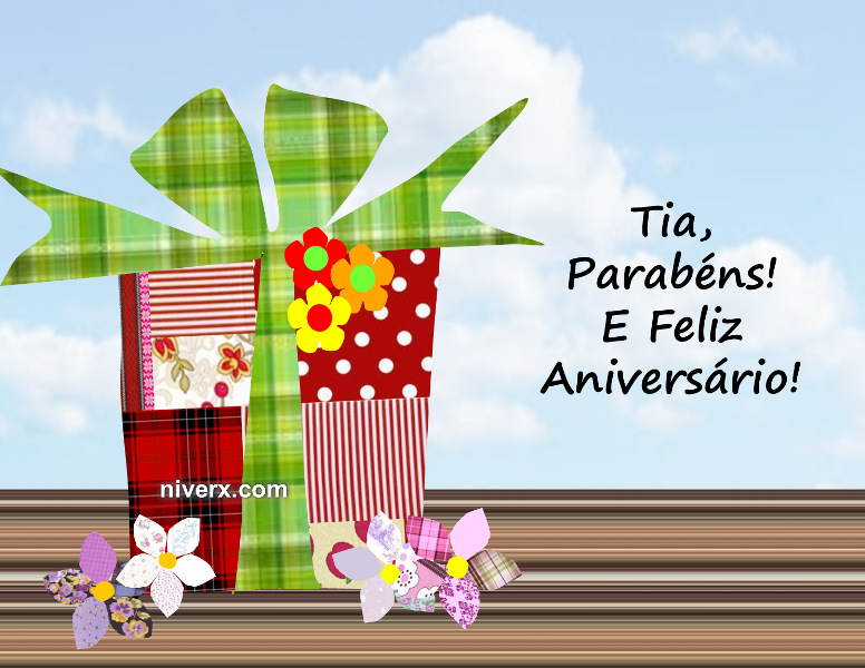 Aniversário para Tia - Facebook e Whatsapp C11