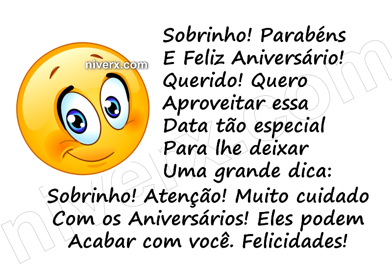 Featured image of post Feliz Aniversario Sobrinho Engra ado Frases parab ns palavras mensagems de aniversario feliz anivers rio engra ado