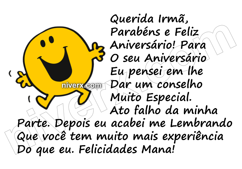 Featured image of post Mana Feliz Aniversario Irm Engra ado