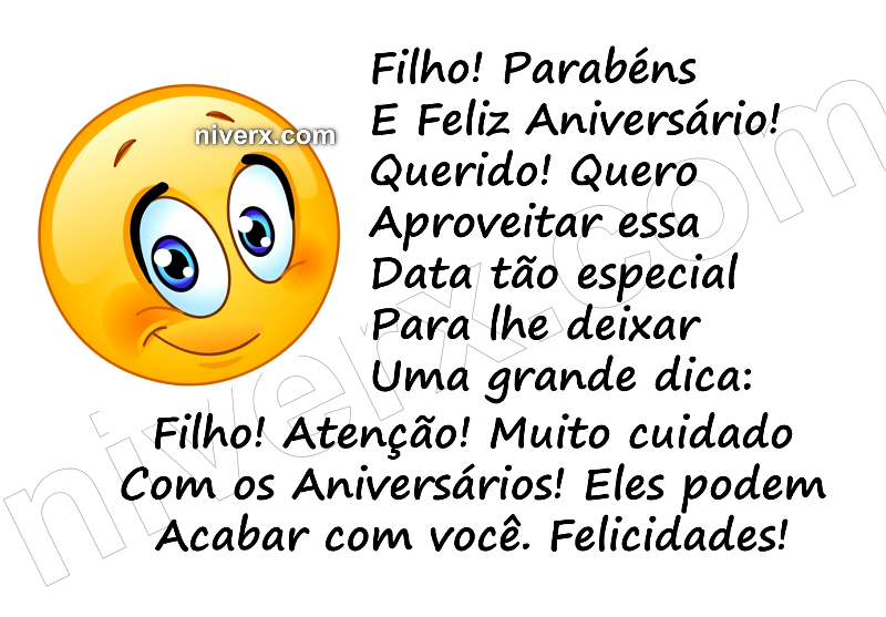 Feliz Aniversário Engraçado para Filho - Celular e Whatsapp g (2)