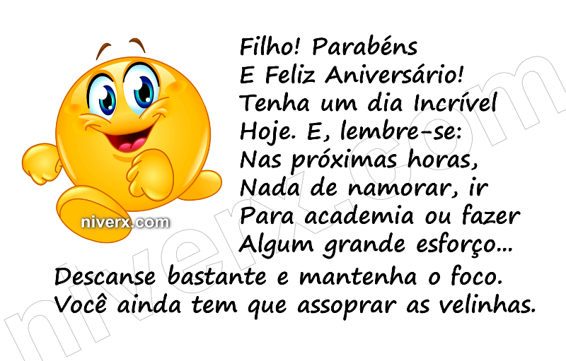 Feliz Aniversário Engraçado para Filho - Celular e Whatsapp g (6)