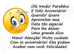 Feliz Aniversário Engraçado para Irmão - Celular e Whatsapp hg (10)