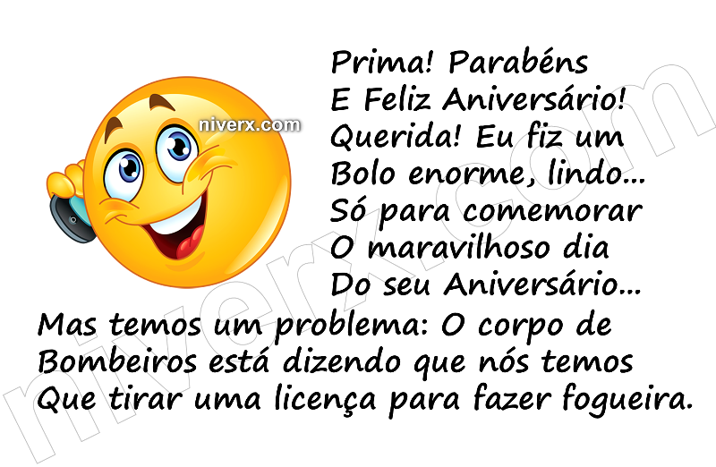 Feliz Aniversário Engraçado para Prima - Celular e Whatsapp u (6)