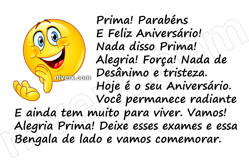 Feliz Aniversário Engraçado para Prima - Celular e Whatsapp u (9)