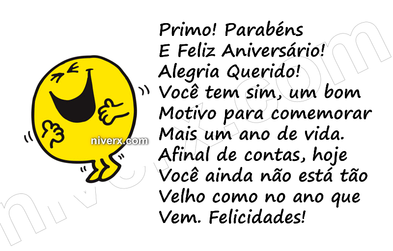 Feliz Aniversário Engraçado para Primo - Celular e Whatsapp n (9)