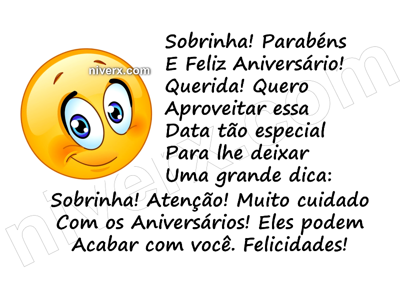 Feliz Aniversário Engraçado para Sobrinha - Celular e Whatsapp yt (7)