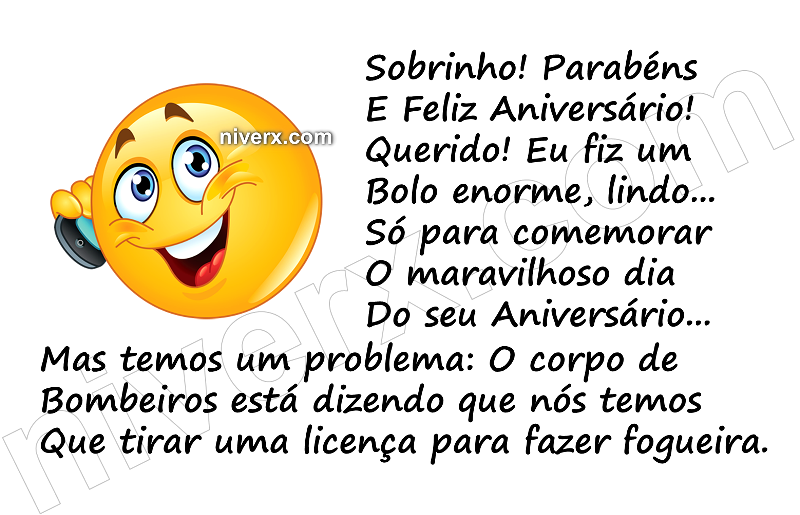 Feliz Aniversário Engraçado para Sobrinho - Celular e Whatsapp v (6)