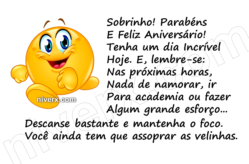 Feliz Aniversário Engraçado para Sobrinho - Celular e Whatsapp v (8)
