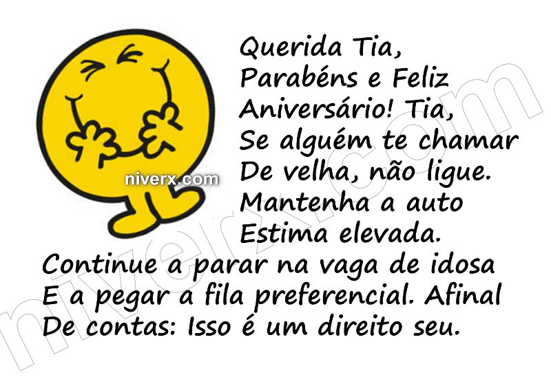 Feliz Aniversário Engraçado para Tia - Celular e Whatsapp t (6)