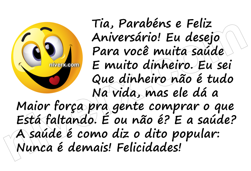 Feliz Aniversário Engraçado para Tia - Celular e Whatsapp t (8)