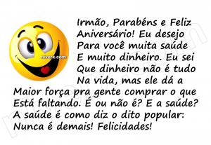 Feliz Aniversário Engraçado para irmão - Celular e Whatsapp m (1)