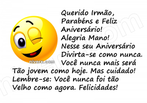 Feliz Aniversário Engraçado para irmão - Celular e Whatsapp m (5)