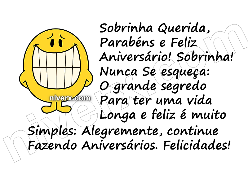 Feliz Aniversário Engraçado para sobrinha - Celular e Whatsapp bfjngbfgyhry