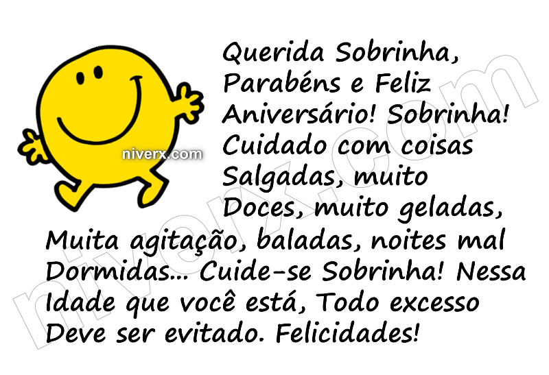 Feliz Aniversário Engraçado para sobrinha - Celular e Whatsapp bfjnghry