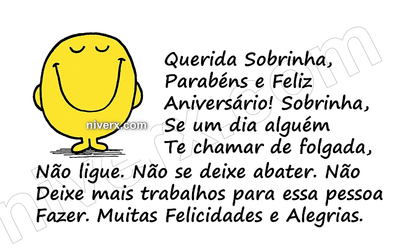 Feliz Aniversário Engraçado para sobrinha - Celular e Whatsapp bfjngryhry