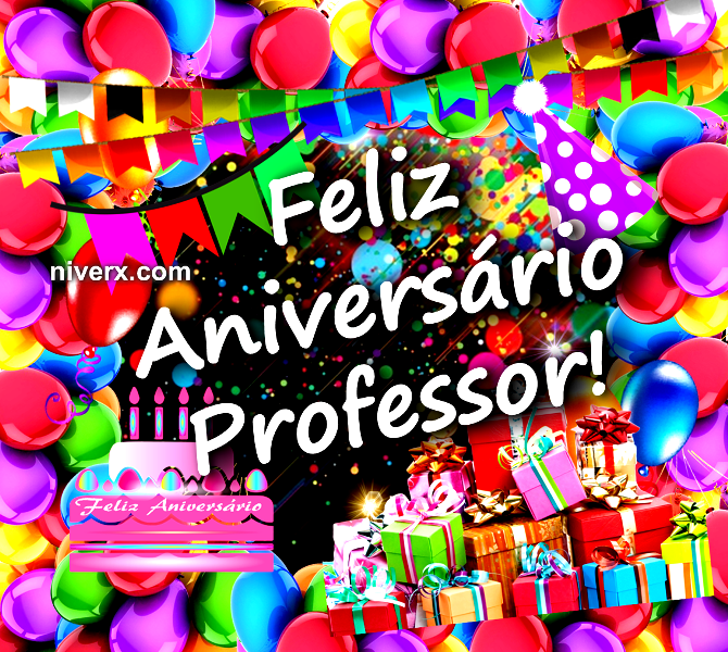 Feliz Aniversário para Professor - Celular e Whatsapp hgu